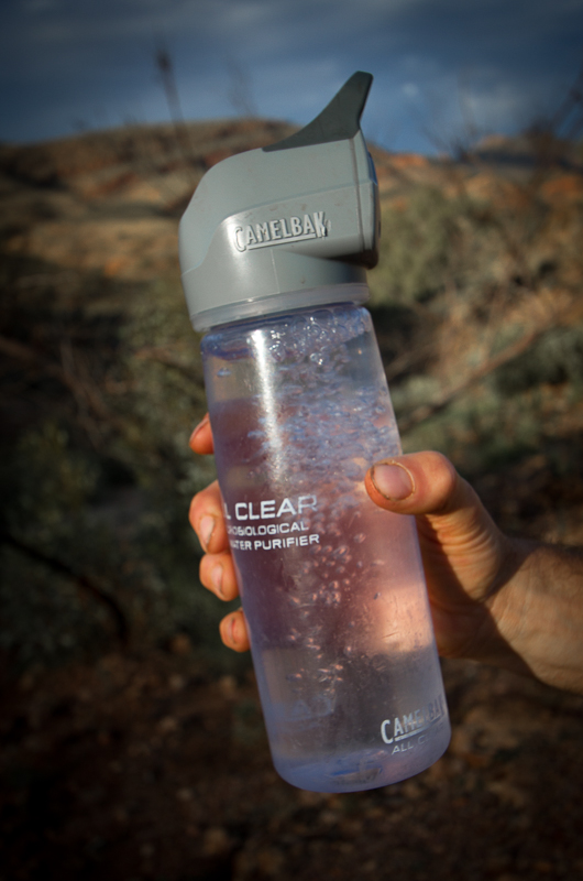 Clear Camelbak Water Bottle w/ logo