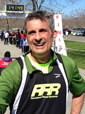 Gary Scarano after finishing the Hook Mountain Half Marathon 2013 Photo Wojciech "VT" Cieszkowski