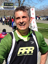 Gary Scarano after finishing the Hook Mountain Half Marathon 2013 Photo Wojciech "VT" Cieszkowski 