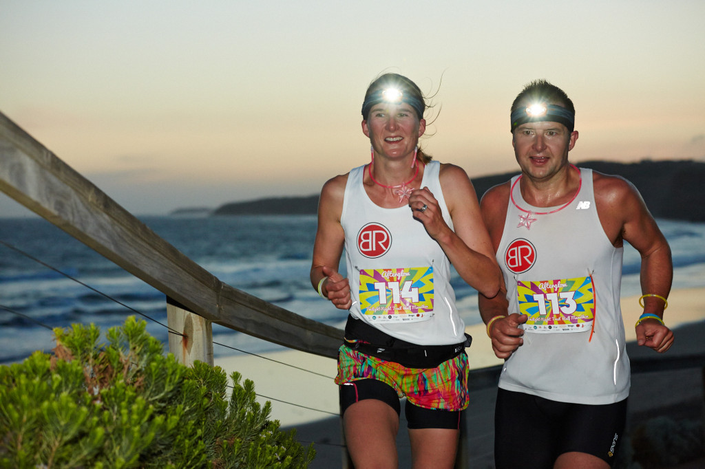 Runners Katharine Rahdon and Richard Rahdon, Jan Juc. (Photo: Samuel Costin)