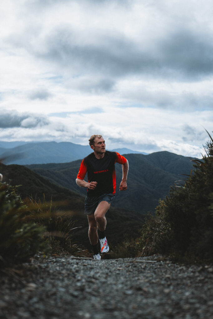 Weston Hill running in New Zealand
