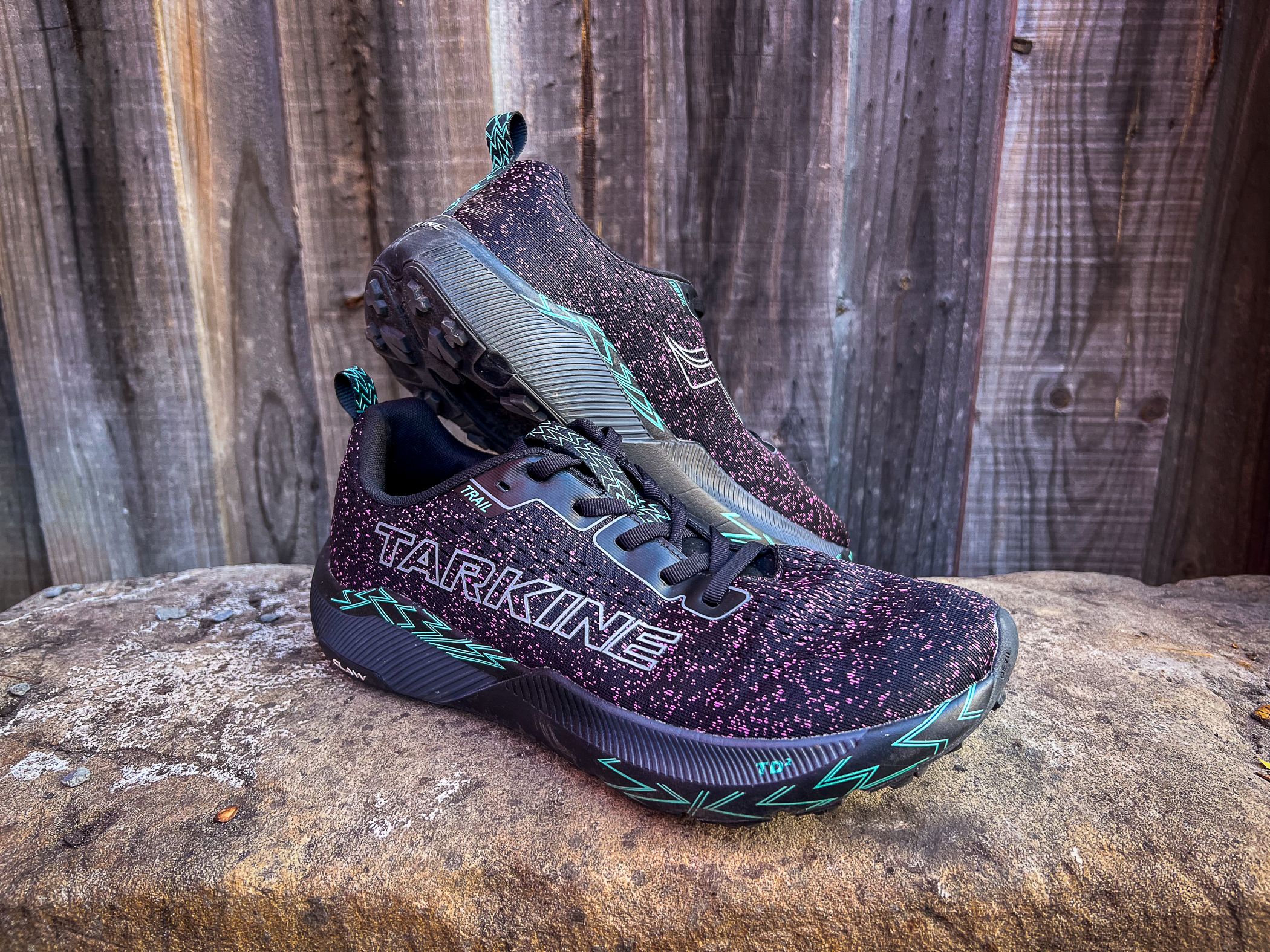 Tarkine Trail devil Running Shoes - White with Pink, Blue & Lime Accents Tarkine Trail Devil 2 BUZZ Special Edition Review | GB Ultra  main image 3